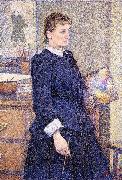 Theo Van Rysselberghe Anna Boch in her Atelier France oil painting artist